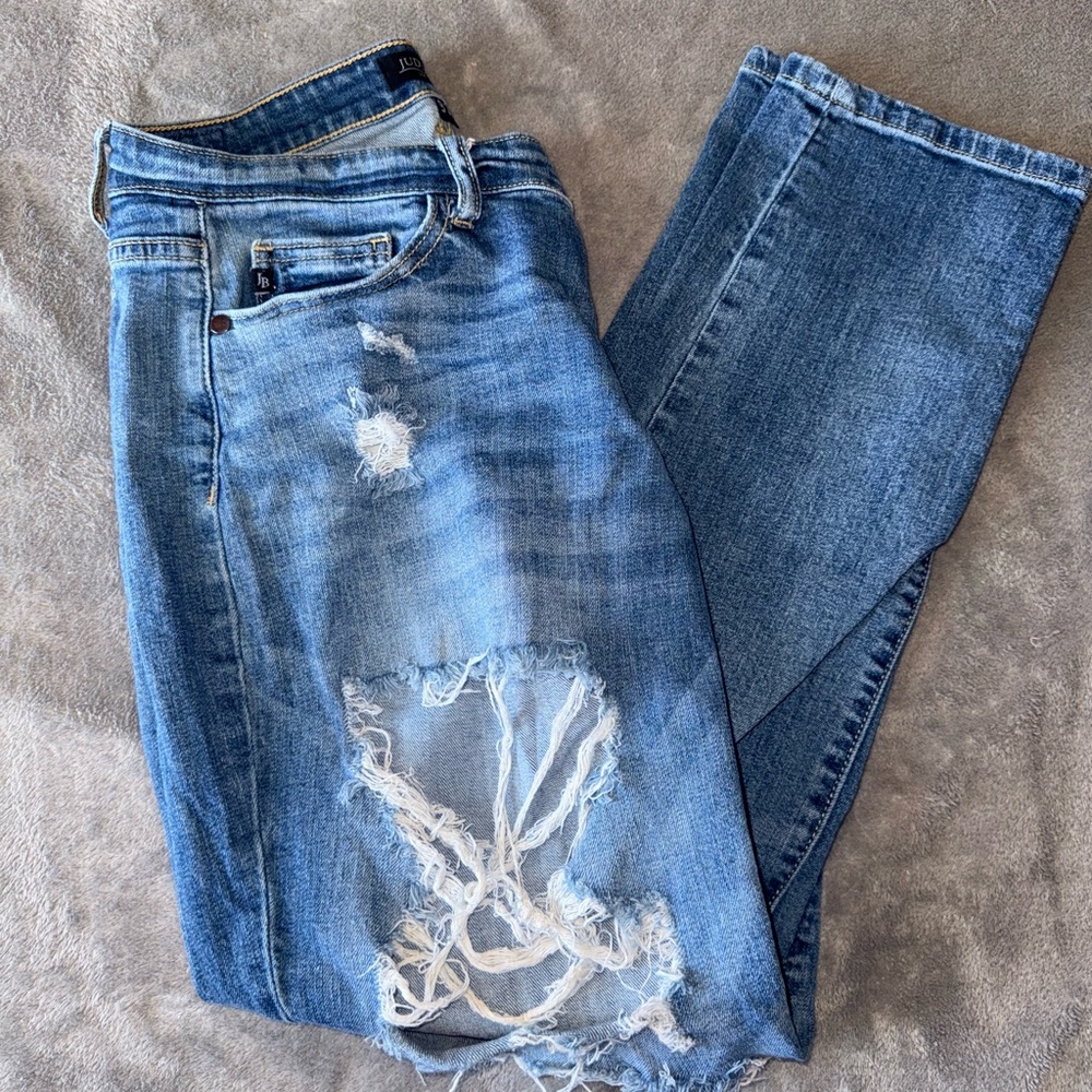 Distressed Blue Women's Jeans
